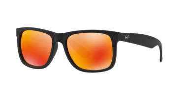 Ray Ban RB4165 JUSTIN 6226Q RUBBER BLACK