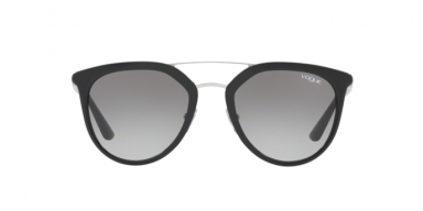 Vogue VO5164S 25596G occhiale da sole donna, forma montatura phantos colore nero e lenti grigie sfumate.