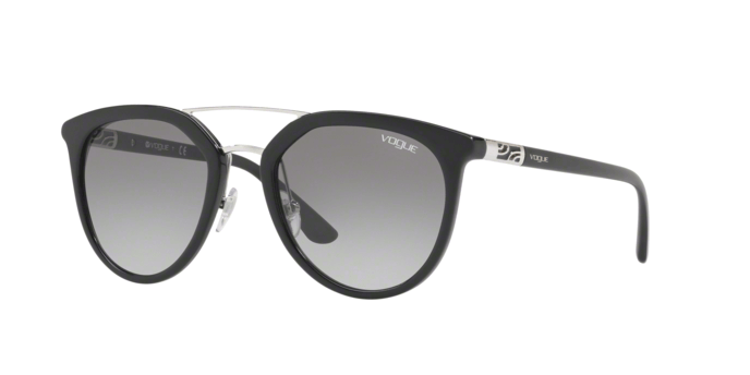 Vogue VO5164S 25596G occhiale da sole donna, forma montatura phantos colore nero e lenti grigie sfumate.