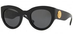 VERSACE VE4353 GB1/87 occhiali da sole donna montatura cat-eye nera e lenti grigie
