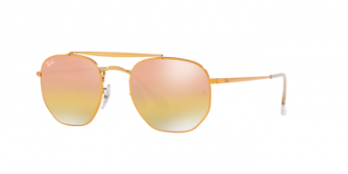 Ray Ban The Marshall RB3648 Gold Mirrored Mirrored Lenses
