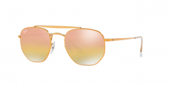 Ray Ban The Marshall RB3648 Gold Mirrored Mirrored Lenses