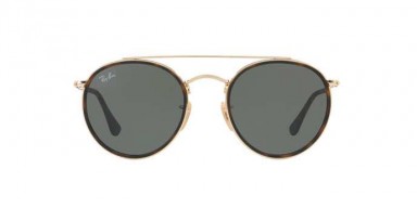 Occhiali da sole tondi Ray Ban Round Double Bridge RB3647N 001 2018