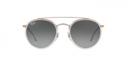 Occhiali da sole tondi Ray Ban Round Double Bridge RB3647N 906771 2018