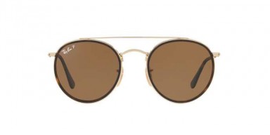Occhiali da sole tondi Ray Ban Round Double Bridge RB3647N 001/57 2018