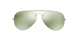 Ray Ban Blaze Aviator RB3584N 905130 Silver